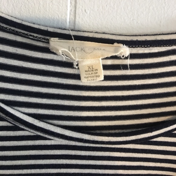 Jack & Mia navy and white striped top - Picture 6 of 8